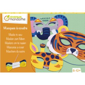 Avenue Mandarine Υφασμάτινες Μάσκες Ραπτικής Creative box, Masks to sew Animals of the savannah KC135C