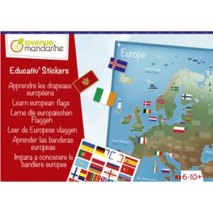 Avenue Mandarine Μαθαίνω τις Ευρωπαϊκές Σημαίες Creative box, Learn European flags KC138C