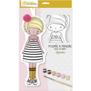 Avenue Mandarine Υφασμάτινη Κούκλα Ζωγραφικής Doll to paint, Laureen PP039C